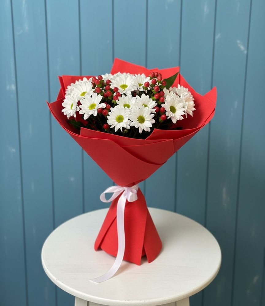 Букет цветов из: Хризантемы в Поселок Лесхоза