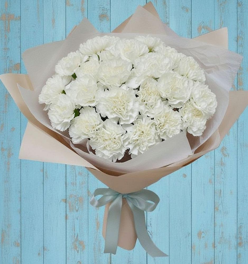 Букет цветов из: Гвоздики в Поселок Лесхоза