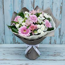 Букет цветов из:  Герберы, Альстромерии и Хризантемы #REPLACE_PRED# Поселок Лесхоза