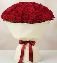 Букет 101 Красная роза Милано в Поселок Лесхоза