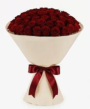 Букет 101 Бордовая роза Блэк Бакарра в Поселок Лесхоза