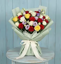 Букет цветов из:  Розы в Поселок Лесхоза