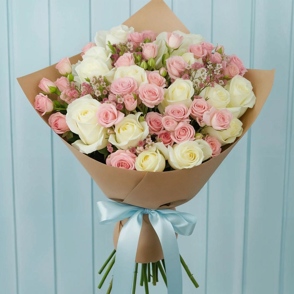 Букет цветов из: Розы в Поселок Лесхоза