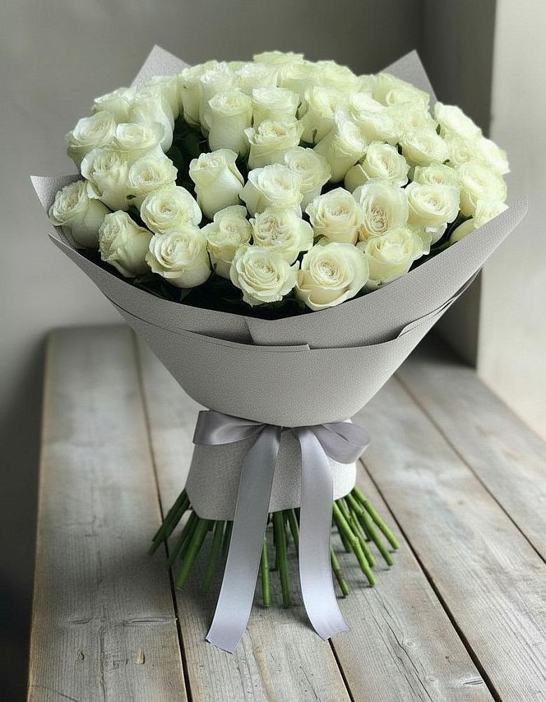 Букет 35 Белых роз в Поселок Лесхоза