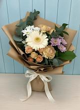 Букет цветов из:  Герберы и Хризантемы в Поселок Лесхоза