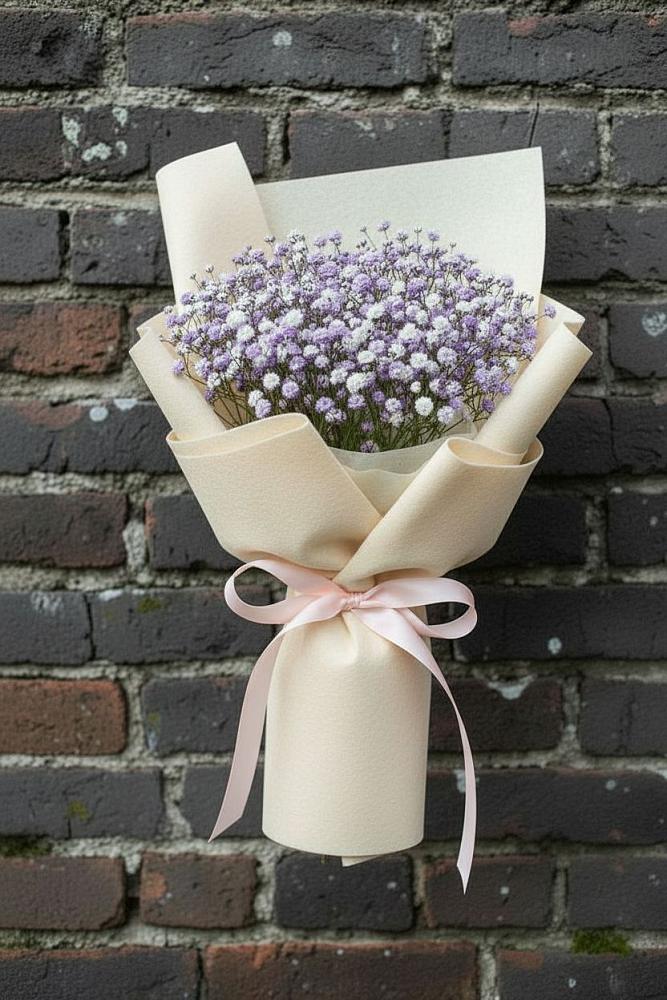 Букет цветов из: Гипсофила в Поселок Лесхоза