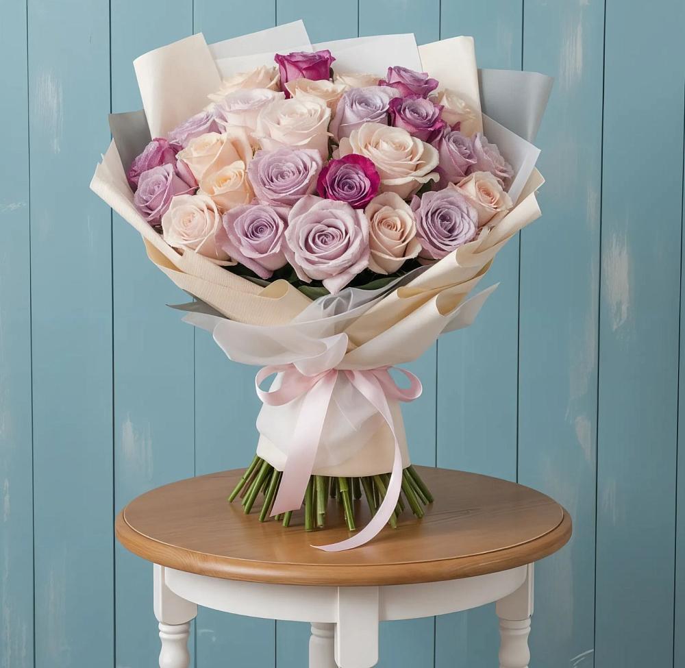 Букет цветов из: Розы в Поселок Лесхоза