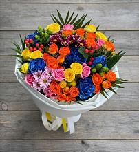 Букет цветов из:  Розы и Хризантемы в Поселок Лесхоза
