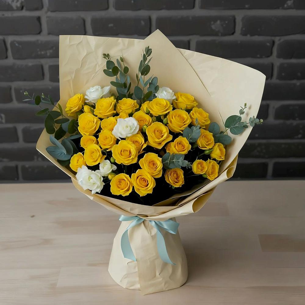 Букет цветов из: Розы в Поселок Лесхоза