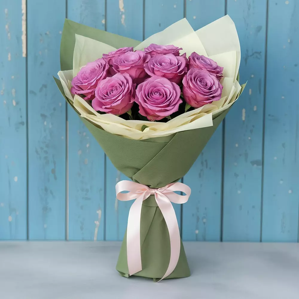 Букет Розы Фёрст Леди в Поселок Лесхоза