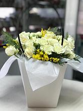 Цветочная композиция из Розы  в Поселок Лесхоза