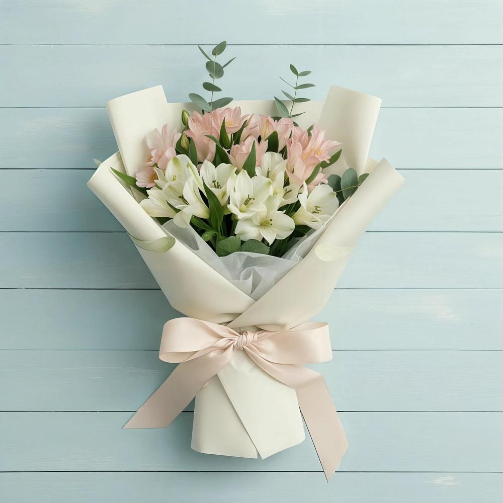 Букет цветов из: Альстромерии в Поселок Лесхоза