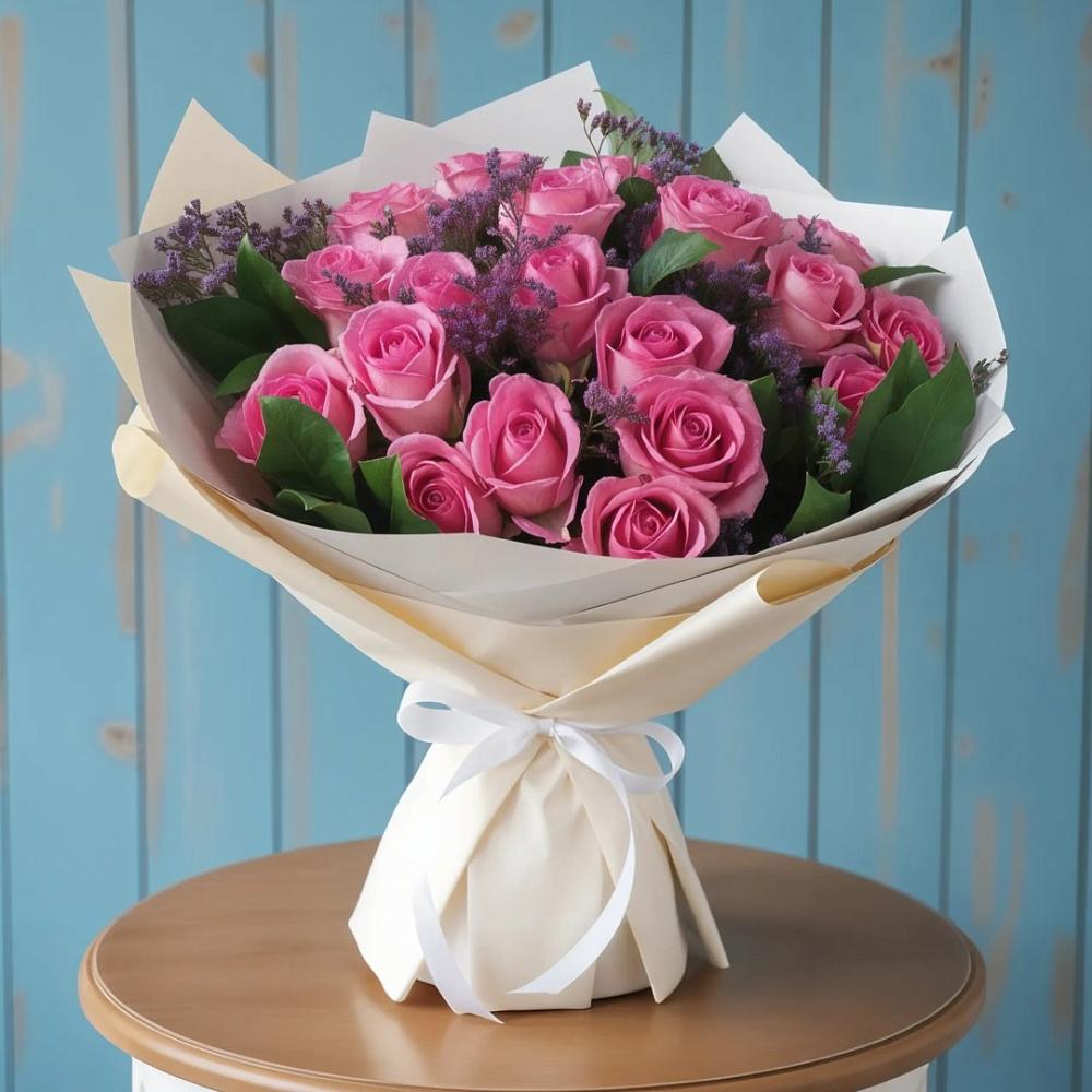 Букет цветов из: Розы в Поселок Лесхоза