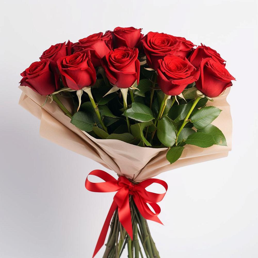 Букет 11 Красных роз Эдлесс Лав в Поселок Лесхоза