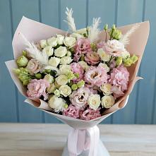 Букет цветов из:  Альстромерии и Розы в Поселок Лесхоза